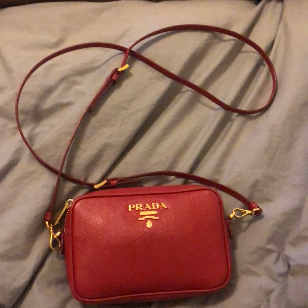 Prada Red Mini Bag Leather